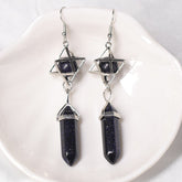 Natural Crystals stones Restoration Earrings